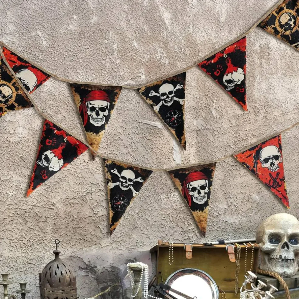 Pirate Party Decoration Summerween (Black, Red, Brown, Yellow)