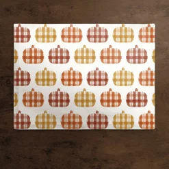 Plaid Pumpkins Poly Twill Placemat