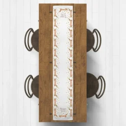 Plaid Scarf Weenie Dog Tablerunner