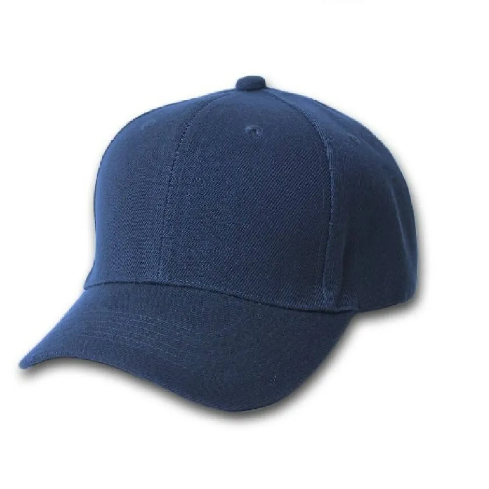 Plain Baseball Cap - Blank Hat with Solid Color and Adjustable