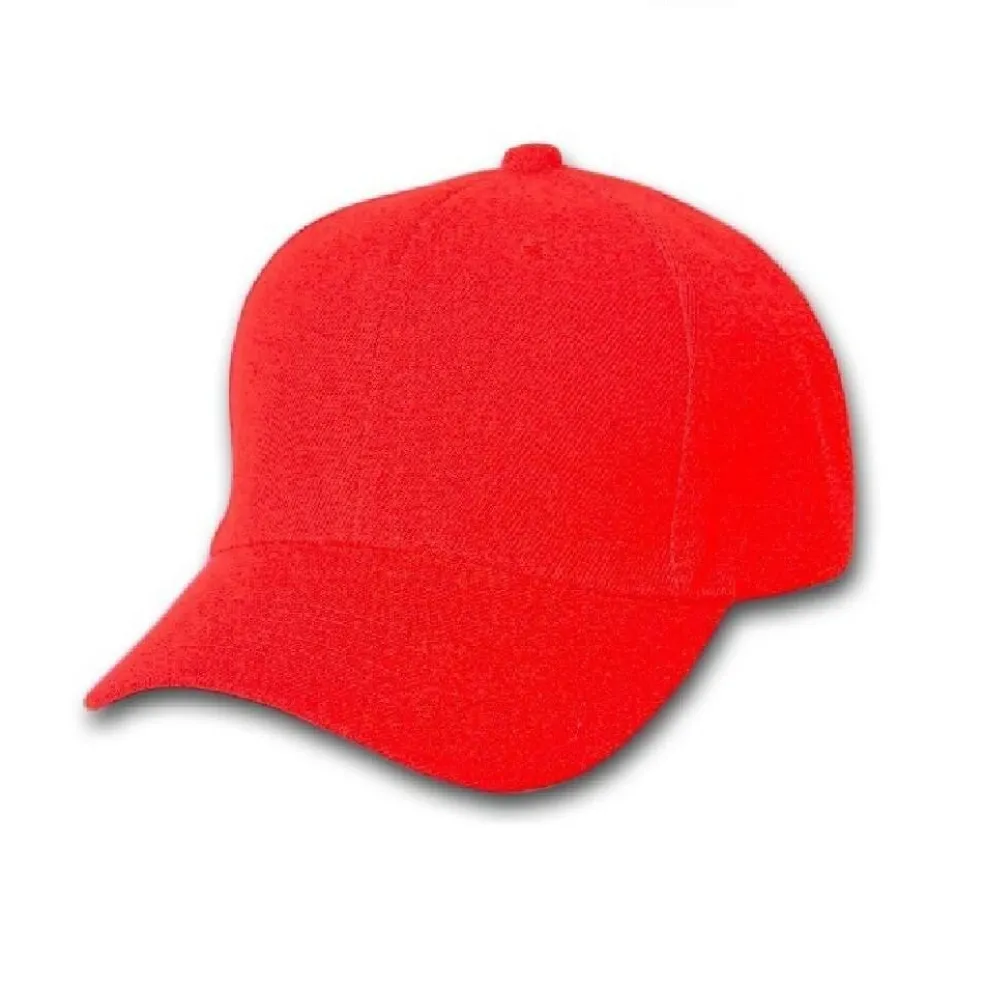 Plain Baseball Cap - Blank Hat with Solid Color and Adjustable