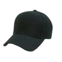 Plain Baseball Cap - Blank Hat with Solid Color and Adjustable