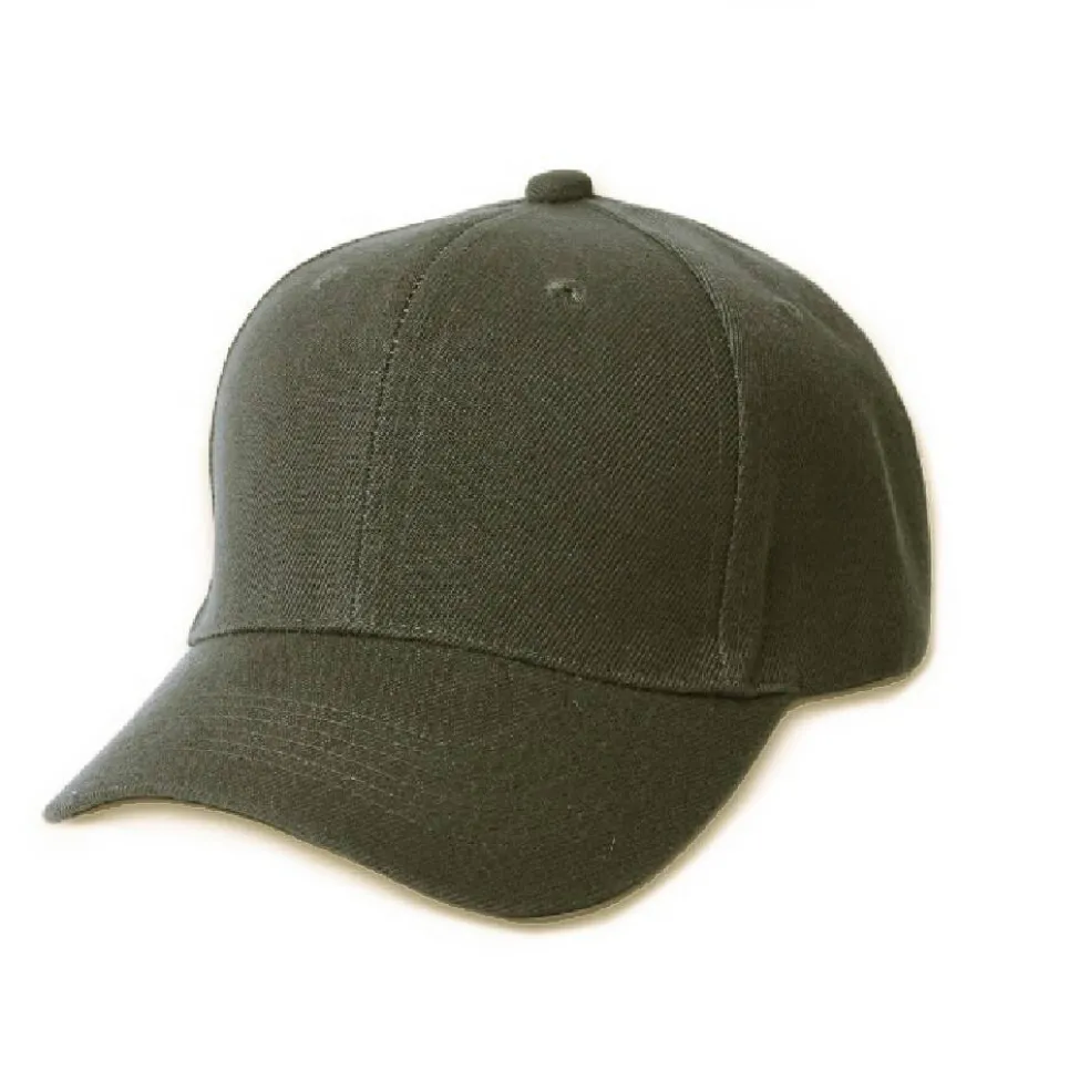 Plain Baseball Cap - Blank Hat with Solid Color and Adjustable