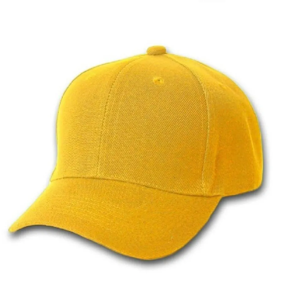Plain Baseball Cap - Blank Hat with Solid Color and Adjustable