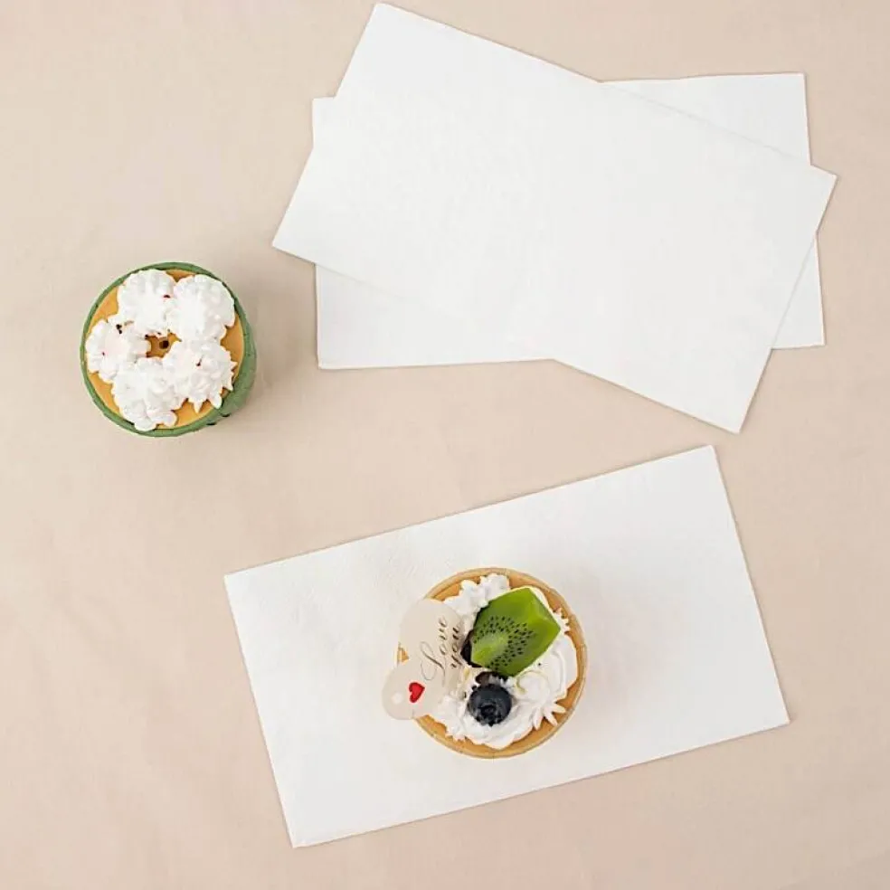 50 Plain Soft 2 Ply Dinner Table Cocktail Paper NAPKINS