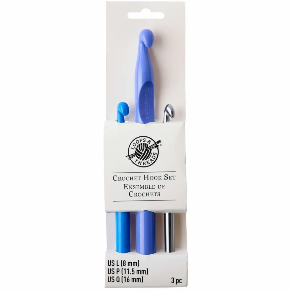 Plastic Crochet Hook Set by Loops & Threads®, L/P/Q