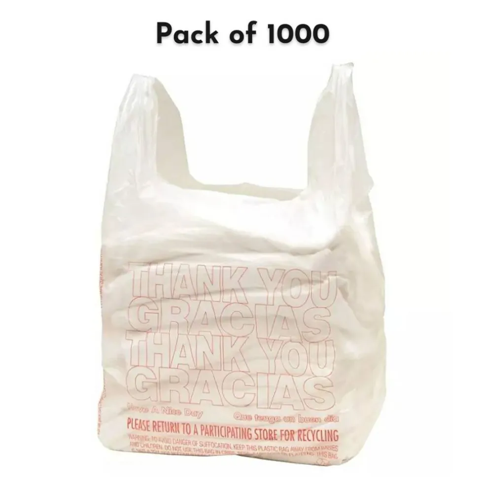 Plastic Merchandise Bags Small T-Shirt Carry Out Bags | RAHEEV