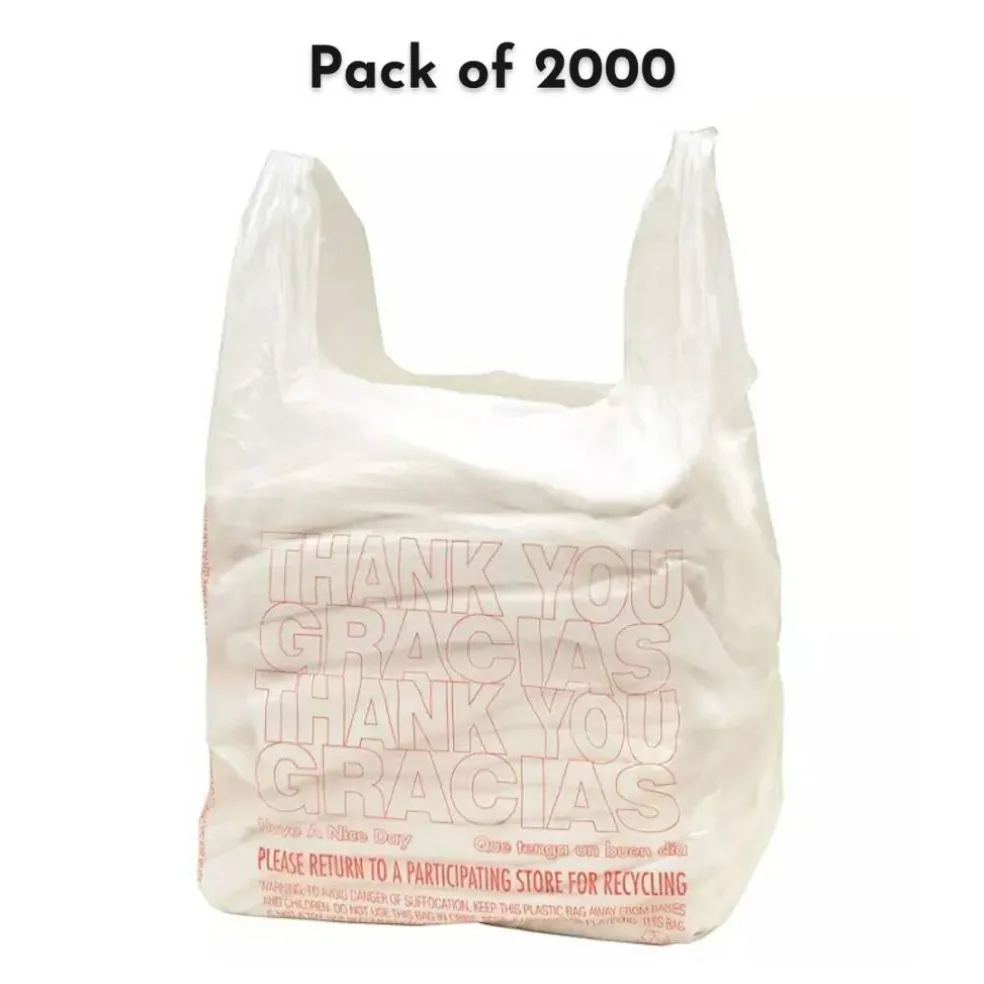 Plastic Merchandise Bags Small T-Shirt Carry Out Bags | RAHEEV