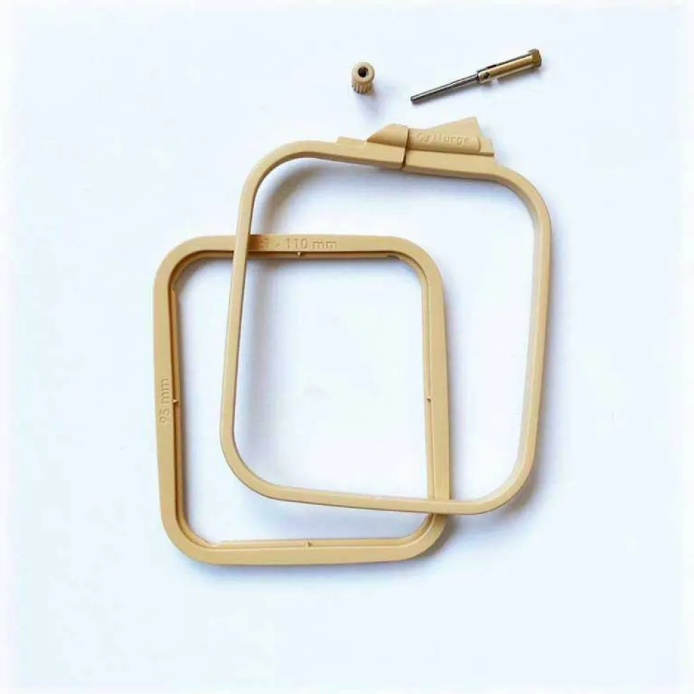 Plastic Square Hoop Nurge 170-12 Pastel Lilac