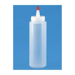 Plastic Squeeze Bottle 8 Ounce LDPE Yorker Cap