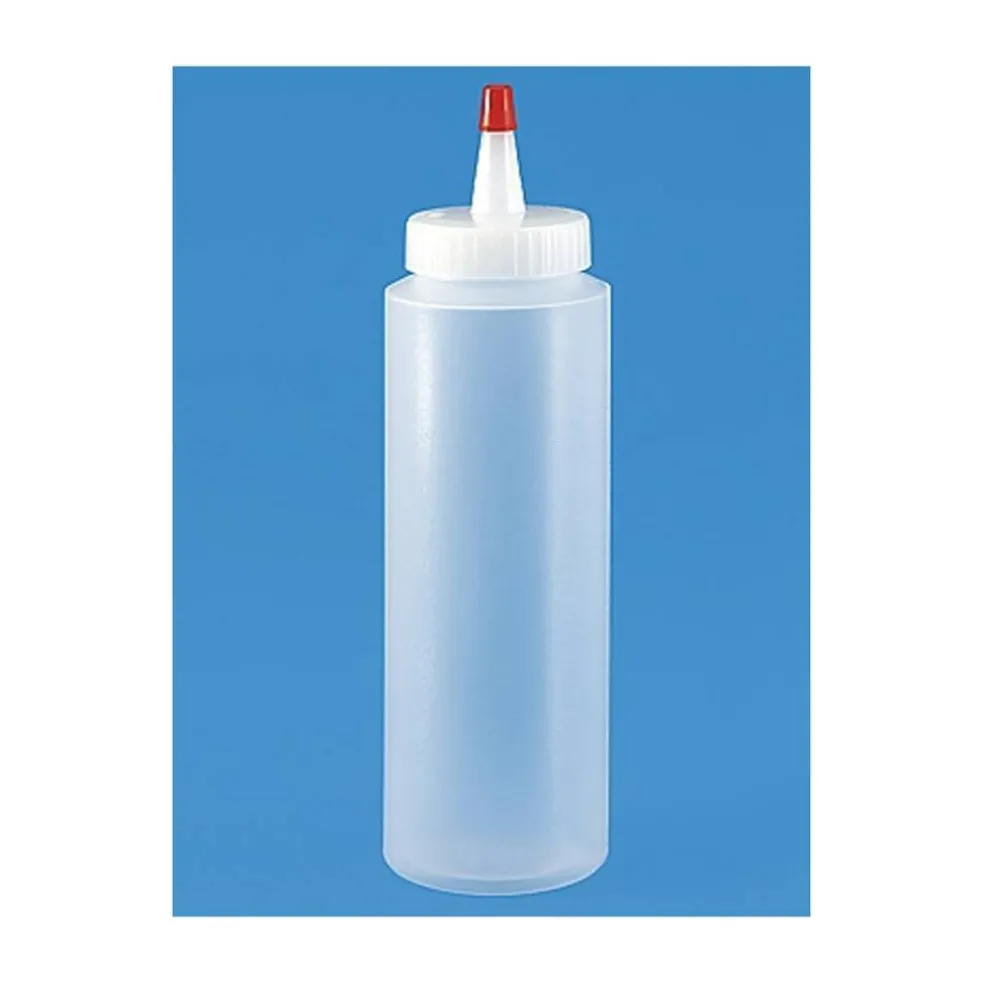 Plastic Squeeze Bottle 8 Ounce LDPE Yorker Cap