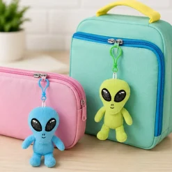 Plush Alien Clip On 3 Inch Assorted Colors
