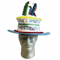 Plush “Happy Birthday” Cake Hat – 1 Hat