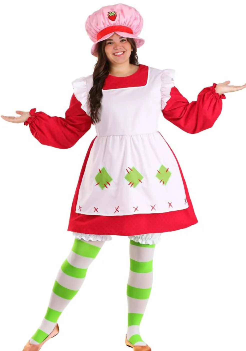 Plus Size Retro Strawberry Shortcake Costume for Women