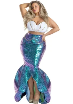 Plus Size Under the Sea Mermaid Costume for Women