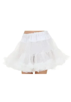 Plus White Petticoat for Women