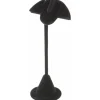 Plymor Black Velvet Fan Shaped Two Pair Earring Display Stand, 2.75" W x 2" D x 5.75" H
