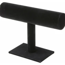 Plymor Black Velvet T-Bar Bracelet Display Stand, 7.25" W x 5" H