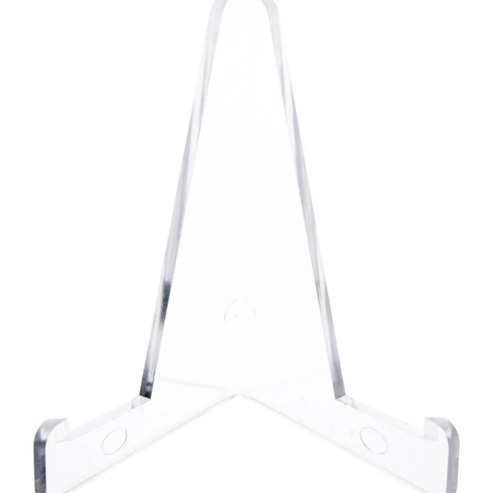 Plymor Clear Acrylic Display Easel, 3.375" H x 3.125" W x 1.875" D