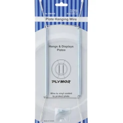Plymor Stainless Steel Wall Mountable Plate Hanger, 11" H x 3.5" W x 0.5" D (For Plates 14" - 20")