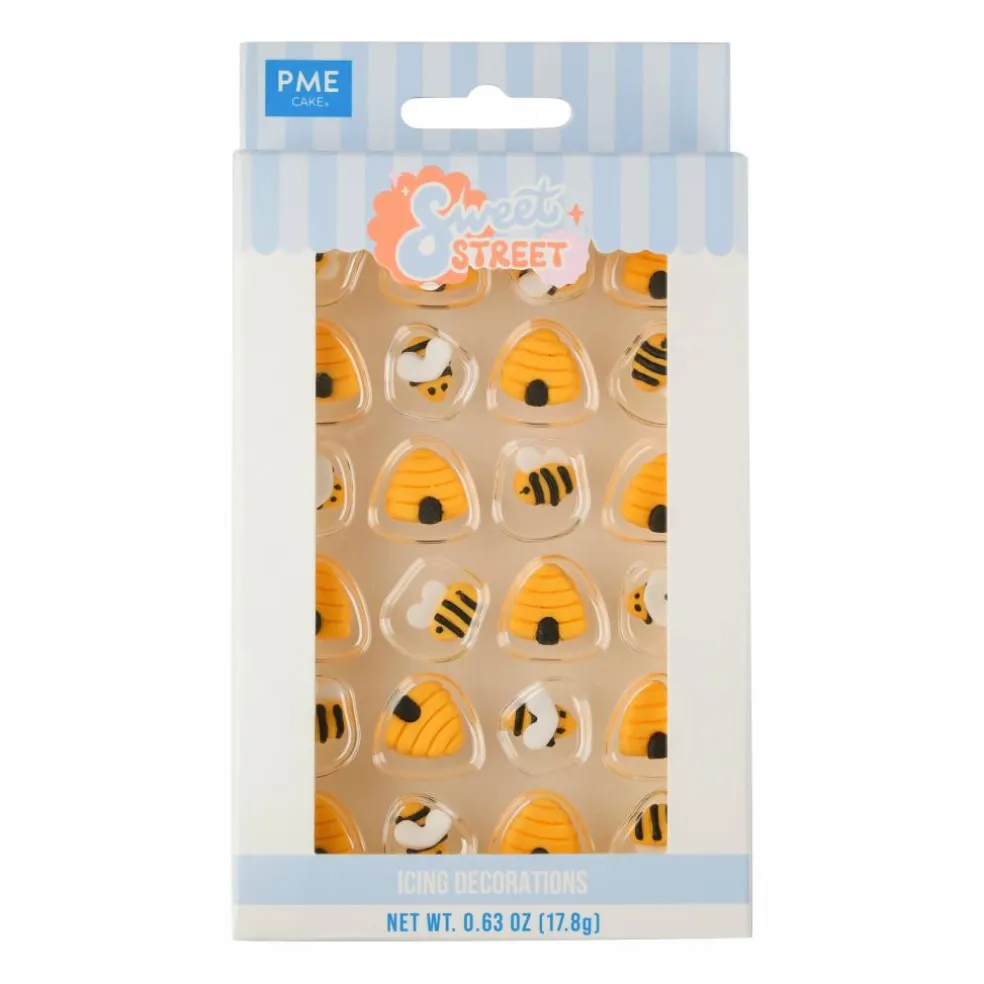 PME Cake Sweet Street® Bees & Beehives Icing Decorations