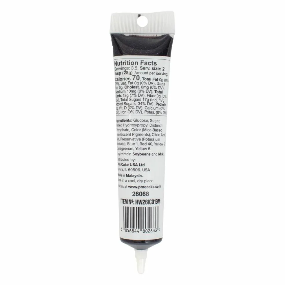 PME Cake Sweet Street® Black Glitter Gel
