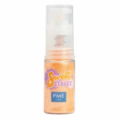 PME Cake Sweet Street® Orange Edible Glitter Shimmer Spray