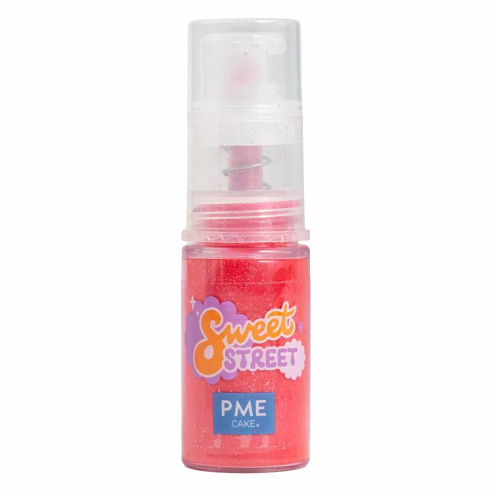 PME Cake Sweet Street® Red Edible Glitter Shimmer Spray