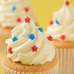PME Cake Sweet Street® Red, White & Blue Stars Sprinkles