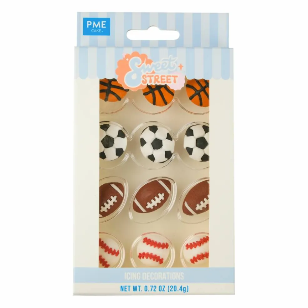 PME Cake Sweet Street® Sports Icing Decorations