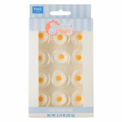 PME Cake Sweet Street® White Daisy Icing Decorations