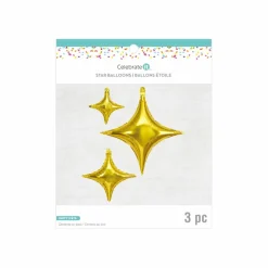 4-Pointed Star Foil Balloons Set by Celebrate It™