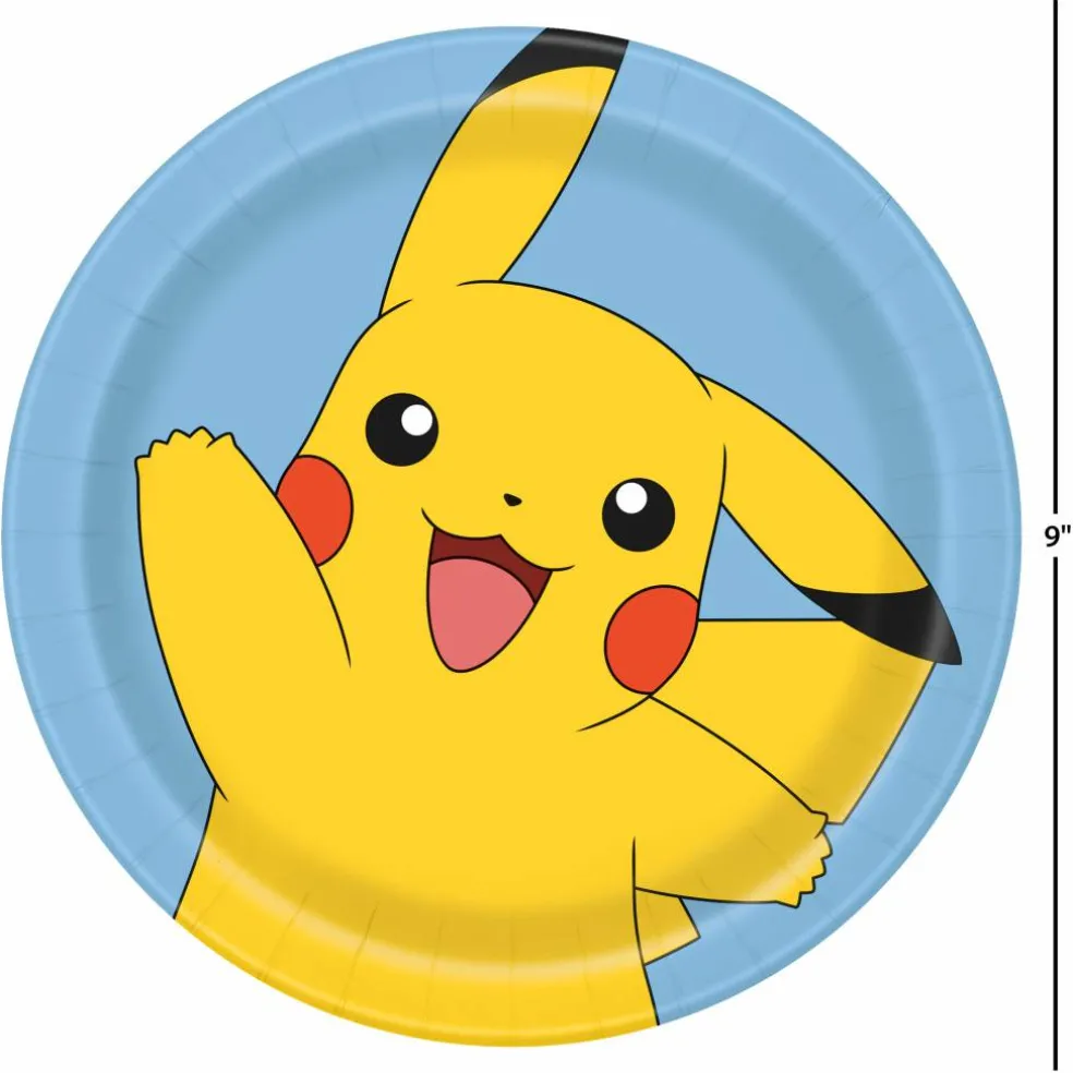8.5" Pokémon™ Paper Plates, 8ct.