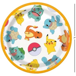 7" Pokémon™ Paper Plates, 8ct.