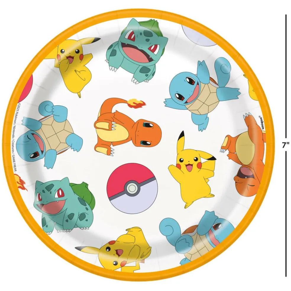 7" Pokémon™ Paper Plates, 8ct.