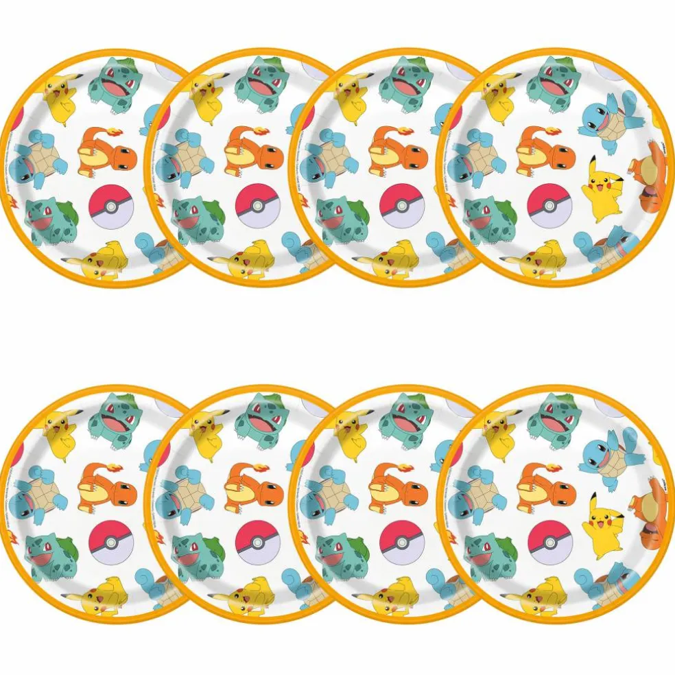 7" Pokémon™ Paper Plates, 8ct.