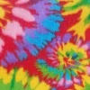 Polar Fleece 58" Bright Tie-Dye 3 Yard Pre-Cut Fabric