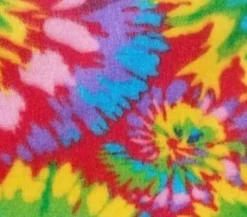 Polar Fleece 58" Bright Tie-Dye 3 Yard Pre-Cut Fabric