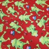 Polar Fleece 58" Frogs Red 3 Yard Pre-Cut Fabric