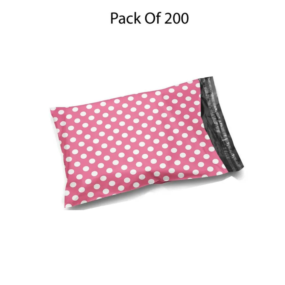 Polka Dot Poly Mailer Bag Multi Sizes, Seamless & eye-catching packaging experience
