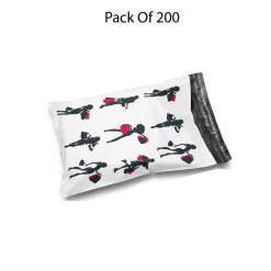 Poly Bag Mailer 10" x 13" Glossy Multi Design Envelopes | Premium Plastic Mailing & Courier Bags