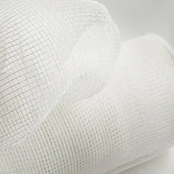 10" Poly Deco Mesh Ribbon: White
