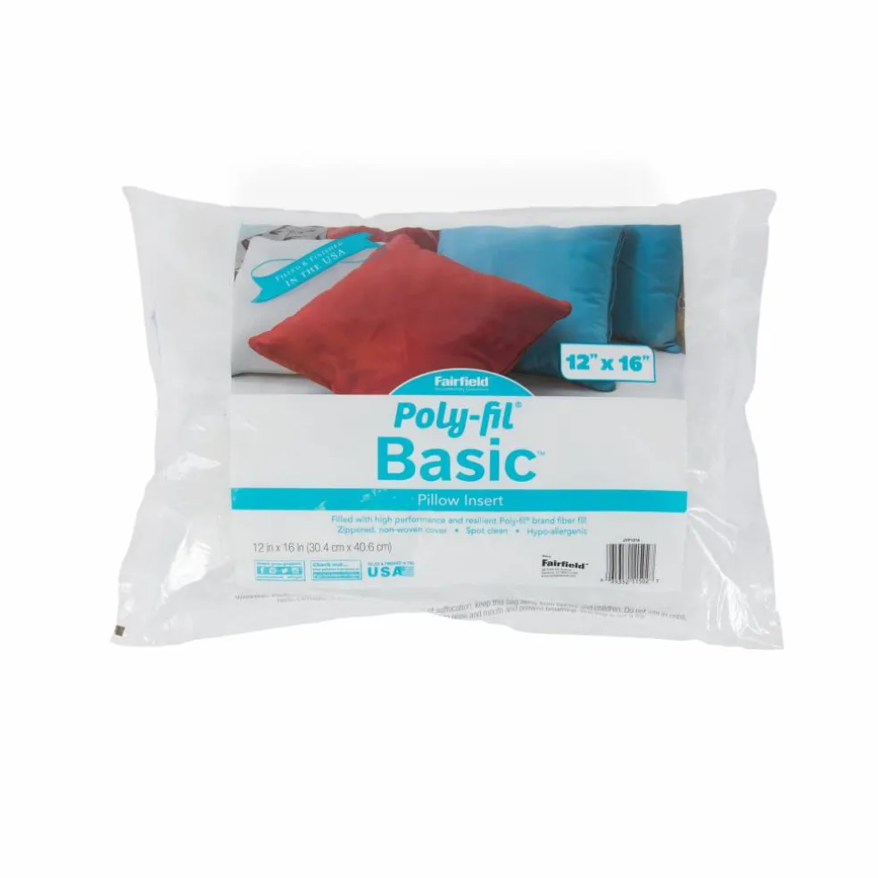 Poly-Fil® Basic™ 2ct. Pillow Inserts, 12" x 16"