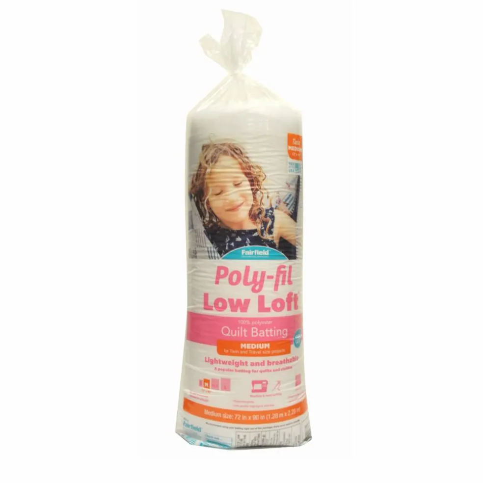Poly-Fil Low-Loft® Quilt Batting, 72" x 90"