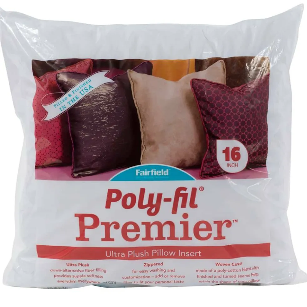 Poly-Fil® Premier™ Ultra Plush Pillow Insert, 16" x 16"