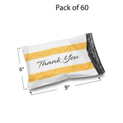 Poly Mailer Envelopes 6" x 9" Multi Design Weight 0.25 to 1 pound