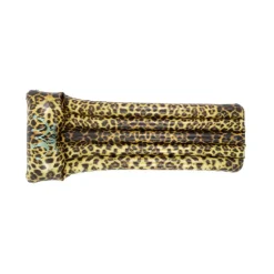 Pool Central 5.5ft. Inflatable Leopard Print Pool Mattress Float with Built-In Pillow
