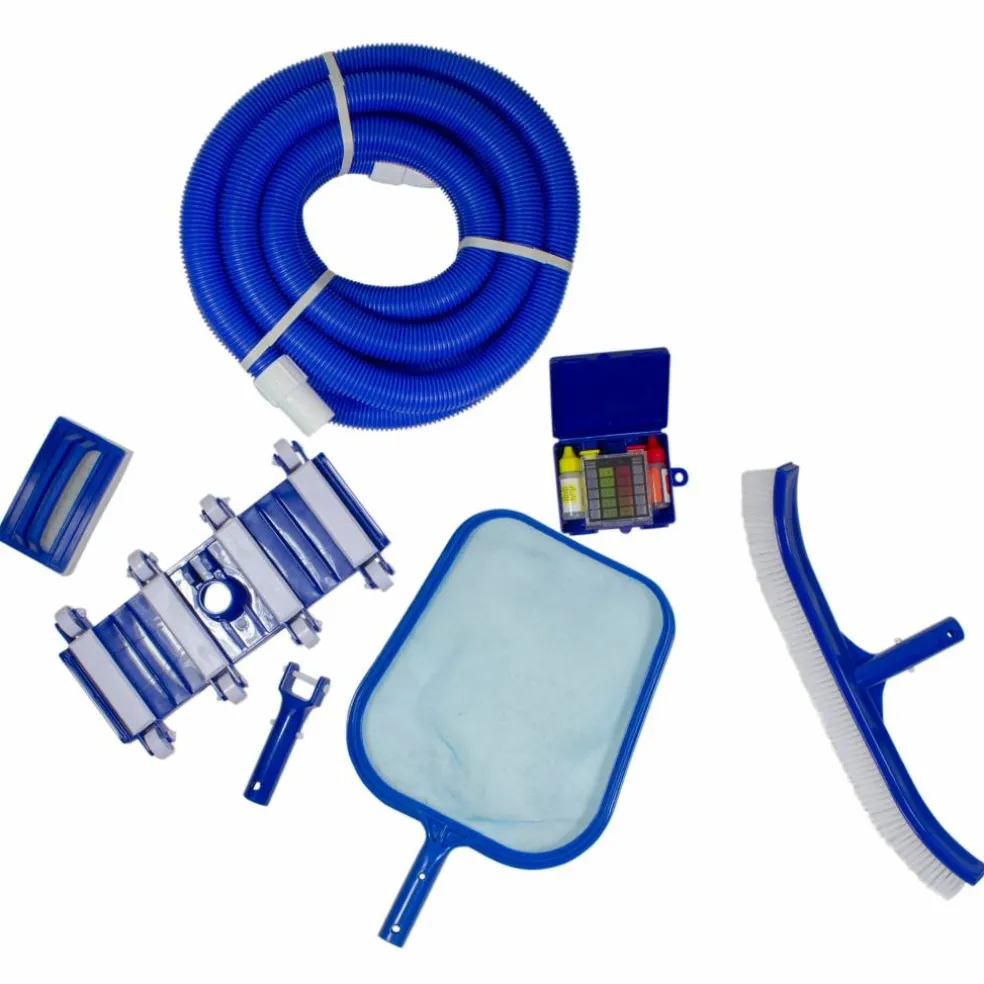 Pool Central 7-Piece Blue Assorted Pool Maintenance Cleaning Kit