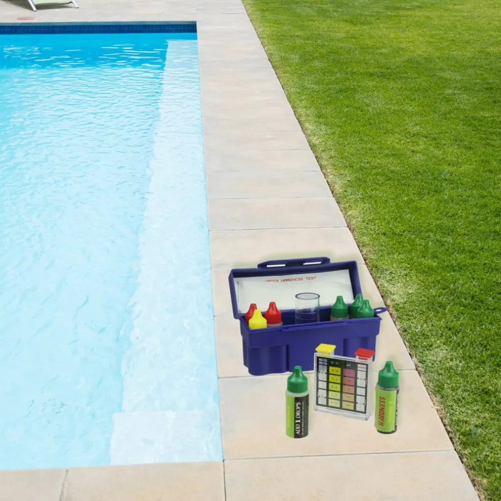 Pool Central Pool & Spa 6-Way Test Kit with Testing Block & Case