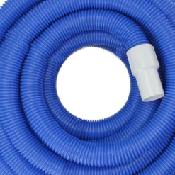 Pool Central 1.5" x 25ft. Blue Blow-Molded PE In-Ground Swimming Pool Vacuum Hose with Swivel Cuff